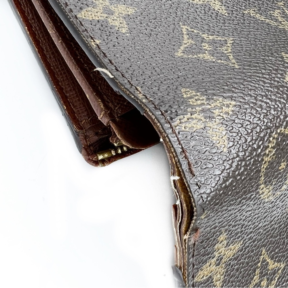 LOUIS VUITTON Monogram Trésor Wallet Made in France Vintage 2001, Authentic - Picture 12 of 17